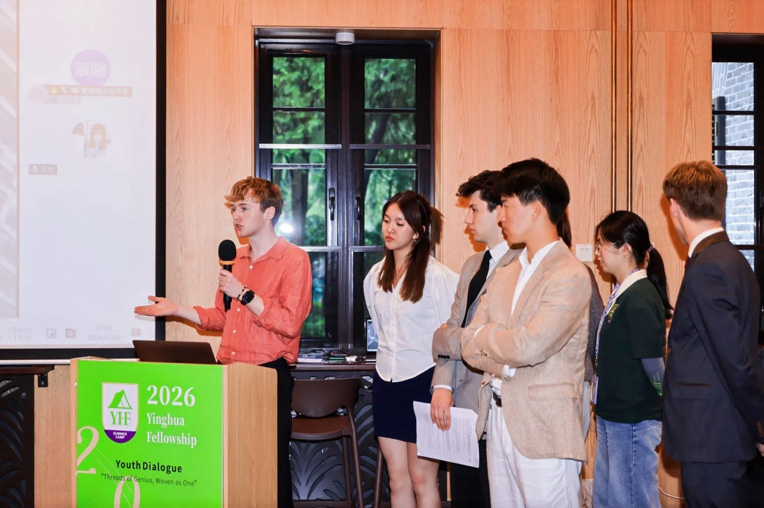 Team 7 presenting at the final showcase
